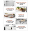 image:imageVEVOR Outdoor Propane Griddle 2 Burners 11600 BTU Each Commercial Stainless Steel Gas Griddle Cart with 4 Lockable Wheels 13 Food Pan EasyGrip Side Handle Ideal for Hot Dogs Burgers amp Meats255938584705