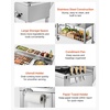image:imageVEVOR Outdoor Propane Griddle 2 Burners 11600 BTU Each Commercial Stainless Steel Gas Griddle Cart with 4 Lockable Wheels 13 Food Pan EasyGrip Side Handle Ideal for Hot Dogs Burgers amp Meats273638584705