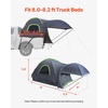 image:imageVEVOR Pickup Truck Tent Fits 5082 ft Truck Tents for Camping Waterproof PU2000 mm 23 Person Sleeping Truck Bed Tent Sturdy Truck Bed Camper Shell with Expandable Awning Rainfly Storage Bag8082 ft