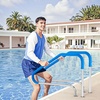 image:imageVEVOR Pool Rail 48 x 32 inch Pool Handrail 220 lbs Load Capacity Heavy Duty Stainless Steel Swimming Handrail Seamless Welding Recessed or Base Mount for Poolside Water Parks Spa Centers46x37 Inch