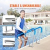 image:imageVEVOR Pool Rail 48 x 32 inch Pool Handrail 220 lbs Load Capacity Heavy Duty Stainless Steel Swimming Handrail Seamless Welding Recessed or Base Mount for Poolside Water Parks Spa Centers48x36 Inch 2 Pack