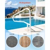 image:imageVEVOR Pool Rail 48 x 32 inch Pool Handrail 220 lbs Load Capacity Heavy Duty Stainless Steel Swimming Handrail Seamless Welding Recessed or Base Mount for Poolside Water Parks Spa Centers54x32 Inch