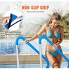 image:imageVEVOR Pool Rail 48 x 32 inch Pool Handrail 220 lbs Load Capacity Heavy Duty Stainless Steel Swimming Handrail Seamless Welding Recessed or Base Mount for Poolside Water Parks Spa Centers48x36 Inch 2 Pack