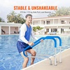 image:imageVEVOR Pool Rail 48 x 32 inch Pool Handrail 220 lbs Load Capacity Heavy Duty Stainless Steel Swimming Handrail Seamless Welding Recessed or Base Mount for Poolside Water Parks Spa Centers46x37 Inch