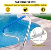 image:imageVEVOR Pool Rail 48 x 32 inch Pool Handrail 220 lbs Load Capacity Heavy Duty Stainless Steel Swimming Handrail Seamless Welding Recessed or Base Mount for Poolside Water Parks Spa Centers48x36 Inch