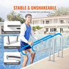 image:imageVEVOR Pool Rail 48 x 32 inch Pool Handrail 220 lbs Load Capacity Heavy Duty Stainless Steel Swimming Handrail Seamless Welding Recessed or Base Mount for Poolside Water Parks Spa Centers54x36 Inch