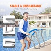 image:imageVEVOR Pool Rail 48 x 32 inch Pool Handrail 220 lbs Load Capacity Heavy Duty Stainless Steel Swimming Handrail Seamless Welding Recessed or Base Mount for Poolside Water Parks Spa Centers30x30 Inch 2 Pack