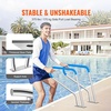 image:imageVEVOR Pool Rail 48 x 32 inch Pool Handrail 220 lbs Load Capacity Heavy Duty Stainless Steel Swimming Handrail Seamless Welding Recessed or Base Mount for Poolside Water Parks Spa Centers39x32 Inch