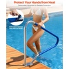 image:imageVEVOR Pool Rail 48 x 36 inch Pool Handrail 220 lbs Load Capacity Heavy Duty 304 Stainless Steel Swimming Handrail Detachable Nonslip Sleeve Rich Accessories for Poolside Water Parks Spa Centers48x36 Inch