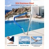 image:imageVEVOR Pool Rail 48 x 36 inch Pool Handrail 220 lbs Load Capacity Heavy Duty 304 Stainless Steel Swimming Handrail Detachable Nonslip Sleeve Rich Accessories for Poolside Water Parks Spa Centers48x36 Inch