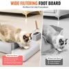 image:imageVEVOR Stainless Steel Cat Litter Box with Lid XL Extra Large Enclosed Cat Box for Big Cats High Sides Metal Litter Box Anti LeakageOdorFree amp Easy CleaningInclude Scoop amp Foot BoardSilver
