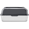image:imageVEVOR Stainless Steel Cat Litter Box with Lid XL Extra Large Enclosed Cat Box for Big Cats High Sides Metal Litter Box Anti LeakageOdorFree amp Easy CleaningInclude Scoop amp Foot BoardDark grey