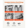 image:imageVEVOR Stainless Steel Dog Washing Station Professional 50 inch Pet Grooming Tub wStairs PE Water Filter Board Faucet amp Showerhead amp Soap Holder Bathtub for Large amp Medium amp Small Pets Left Door38 inch