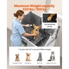 image:imageVEVOR Stainless Steel Dog Washing Station Professional 50 inch Pet Grooming Tub wStairs PE Water Filter Board Faucet amp Showerhead amp Soap Holder Bathtub for Large amp Medium amp Small Pets Left Door38 inch