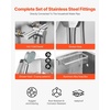 image:imageVEVOR Stainless Steel Dog Washing Station Professional 50 inch Pet Grooming Tub wStairs PE Water Filter Board Faucet amp Showerhead amp Soap Holder Bathtub for Large amp Medium amp Small Pets Left Door34 inch