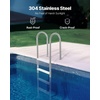 image:imageVEVOR Swimming Pool Ladder 3Step Stairs with Double Handrails NonSlip Heavy Duty Wide Steps Stainless Steel Frame 265 lbs Capacity for 4854 in Inground Pools EntryExits Indoor amp Outdoor4Step