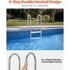 image:imageVEVOR Swimming Pool Ladder 3Step Stairs with Double Handrails NonSlip Heavy Duty Wide Steps Stainless Steel Frame 265 lbs Capacity for 4854 in Inground Pools EntryExits Indoor amp Outdoor4Step