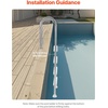 image:imageVEVOR Swimming Pool Ladder 3Step Stairs with Double Handrails NonSlip Heavy Duty Wide Steps Stainless Steel Frame 265 lbs Capacity for 4854 in Inground Pools EntryExits Indoor amp Outdoor4Step