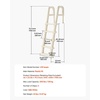 image:imageVEVOR Swimming Pool Ladder 75Inclined 5Step Double Handrails Stair NonSlip Heavy Duty Steps Load Capacity 300 lb for 4854 in Inground amp AboveGround Pools of Any Deck Surface Indoor amp OutdoorWhite