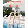 image:imageVEVOR Swimming Pool Ladder 75Inclined 5Step Double Handrails Stair NonSlip Heavy Duty Steps Load Capacity 300 lb for 4854 in Inground amp AboveGround Pools of Any Deck Surface Indoor amp OutdoorTaupe