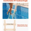 image:imageVEVOR Swimming Pool Ladder 75Inclined 5Step Double Handrails Stair NonSlip Heavy Duty Steps Load Capacity 300 lb for 4854 in Inground amp AboveGround Pools of Any Deck Surface Indoor amp OutdoorTaupe