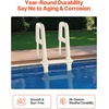 image:imageVEVOR Swimming Pool Ladder 75Inclined 5Step Double Handrails Stair NonSlip Heavy Duty Steps Load Capacity 300 lb for 4854 in Inground amp AboveGround Pools of Any Deck Surface Indoor amp OutdoorWhite