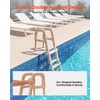 image:imageVEVOR Swimming Pool Ladder 75Inclined 5Step Double Handrails Stair NonSlip Heavy Duty Steps Load Capacity 300 lb for 4854 in Inground amp AboveGround Pools of Any Deck Surface Indoor amp OutdoorTaupe