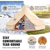 image:imageVEVOR Tents Canvas Bell TentBeige
