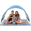 image:imageVEVOR Beach Tent Sun Shelter for 4 Person UPF 50 Protection Portable Sun Shade Canopy with Carrying Bag amp Sand Pockets Lightweight and Easy Setup Beach Umbrella for Camping Fishing Outdoor Picnic3 Person