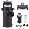 image:imageVEVOR Cartridge Pool Filter System  150 Sq Ft Compatible with 25HP3HP Pumps Max Flow 8136 GPH for Pools Up to 34342 Gallons