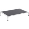 image:imageVEVOR Chew Proof Elevated Dog Bed Portable Raised Dog Cot with Aluminum Tube Metal Frame and Breathable Textilene Mesh Indoor amp Outdoor Pet Cooling Raised Hammock Bed L GrayL