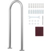 image:imageVEVOR Dock Boarding Handrail 36 x 13 inch Swimming Pool Railing Aluminum with Base Plate for IndoorOutdoor Pools Boat Safety Railing for Decks RustProof Grab Bar with Accessories for Spas Docks