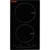 image:imageVEVOR Electric Cooktop 4 Burners 30 Induction Stove Top Builtin Magnetic Cooktop 7500W 9 Heating Level Multifunctional Burner LED Touch Screen wChild Lock amp OverTemperature Protection12inch 2 Burners110V