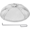 image:imageVEVOR Fire Pit Spark Screen Round 27 Reinforced Heavy Duty Steel Metal Cover Outdoor Firepit Lid EasyOpening Top Screen Covers Round with Ring Handle for Outdoor Patio Fire Pits Backyard20 Inch