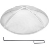 image:imageVEVOR Fire Pit Spark Screen Round 27 Reinforced Heavy Duty Steel Metal Cover Outdoor Firepit Lid EasyOpening Top Screen Covers Round with Ring Handle for Outdoor Patio Fire Pits Backyard40 Inch