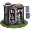 image:imageVEVOR Folding Camping Storage Cabinet Outdoor Portable Aluminum Lightweight Table Quick Setup Compact Kitchen Cook Station with 6 Shelves and Carry Bag for Picnic BBQ Camping RV Traveling