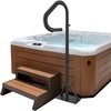 image:imageVEVOR Hot Tub Handrail 360 Rotatable Spa Side Handrail with 3557 Adjustable Height RustProof Aluminum Spa Hot Tub Hand Rail with SlideUnder Mount Base for Indoor amp Outdoor 600LBS Capacity63 Inch