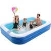 image:imageVEVOR Inflatable Pool 118 x 67 x 20 inch Large Inflatable Swimming Pool Family Large Swimming Pools with Repair Patches Blow Up Pools for Kids Adults Family Indoor Outdoor Summer Water Party