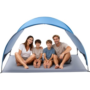 image:imageVEVOR Beach Tent Sun Shelter for 4 Person UPF 50 Protection Portable Sun Shade Canopy with Carrying Bag amp Ground Stakes Lightweight and Easy Setup Beach Umbrella for Camping Fishing Outdoor Picnic