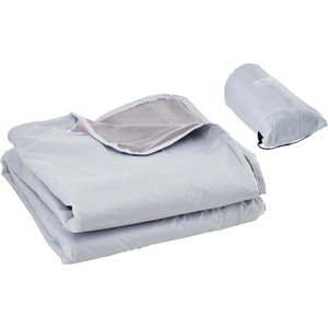 image:imageVEVOR Camping Blanket Large Warm Stadium Blanket Waterproof amp Windproof 330GSM Polyester Fleece Flame Retardant Great for Outdoors Picnics Hiking Sports Events Travel 82 x 55 BicolorLight Grey