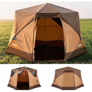 image:imageVEVOR Camping Tent 46 Person Pop Up Instant Cabin Tent Mesh Side amp Top Windows 60 Second Easy Setup Portable Waterproof Cabin Hub with Carry Bag for Family Outdoor Camping Hiking6 Person with Rainfly