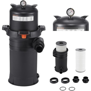 image:imageVEVOR Cartridge Pool Filter System  150 Sq Ft Compatible with 25HP3HP Pumps Max Flow 8136 GPH for Pools Up to 34342 Gallons