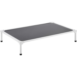 image:imageVEVOR Chew Proof Elevated Dog Bed Portable Raised Dog Cot with Aluminum Tube Metal Frame and Breathable Textilene Mesh Indoor amp Outdoor Pet Cooling Raised Hammock Bed L GrayXL