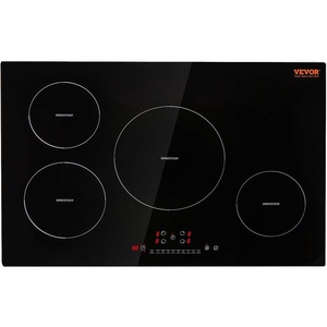 image:imageVEVOR Electric Cooktop 4 Burners 30 Induction Stove Top Builtin Magnetic Cooktop 7500W 9 Heating Level Multifunctional Burner LED Touch Screen wChild Lock amp OverTemperature Protection30in 4 Burners220V