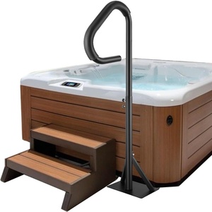 image:imageVEVOR Hot Tub Handrail 360 Rotatable Spa Side Handrail with 3557 Adjustable Height RustProof Aluminum Spa Hot Tub Hand Rail with SlideUnder Mount Base for Indoor amp Outdoor 600LBS Capacity57 Inch