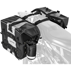 image:imageVEVOR Motorcycle Saddle Bags 56L28L2 Waterproof Motorcycle Luggage Saddlebags Set of 2 with Detachable Shoulder Strap HeavyDuty Shoulder Bag Fit for Most Outdoor Adventure Sports Motorbike