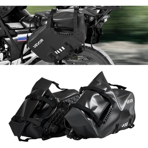 image:imageVEVOR Motorcycle Tail Bag 10L Waterproof Rear Seat Bag with Rain Cover Durable Oxford Fabric Luggage for Outdoor Sports amp Motorbike Detachable Shoulder Strap for SaddlebagTouringRiding BlackSaddle Bag  Upgraded Doublesided Fabric  28L