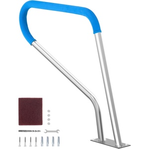 image:imageVEVOR Pool Rail 48 x 32 inch Pool Handrail 220 lbs Load Capacity Heavy Duty Stainless Steel Swimming Handrail Seamless Welding Recessed or Base Mount for Poolside Water Parks Spa Centers39x32 Inch