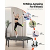 image:imageVEVOR 545 Inch Mini Trampoline 450 lbs Max Load Fitness Rebounder Stable amp Quiet Small Trampoline with 3 Levels Height Adjustable amp Foam Handle Exercise Rebounder for Adults IndoorGarden Workout