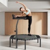 image:imageVEVOR 545 Inch Mini Trampoline 450 lbs Max Load Fitness Rebounder Stable amp Quiet Small Trampoline with 3 Levels Height Adjustable amp Foam Handle Exercise Rebounder for Adults IndoorGarden Workout